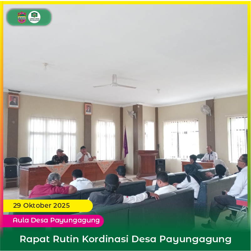 Rapat Rutin Koordinasi Pemerintah Desa Payungagung